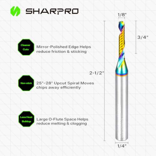 SHARPRO Single Flute O-Flute Bit