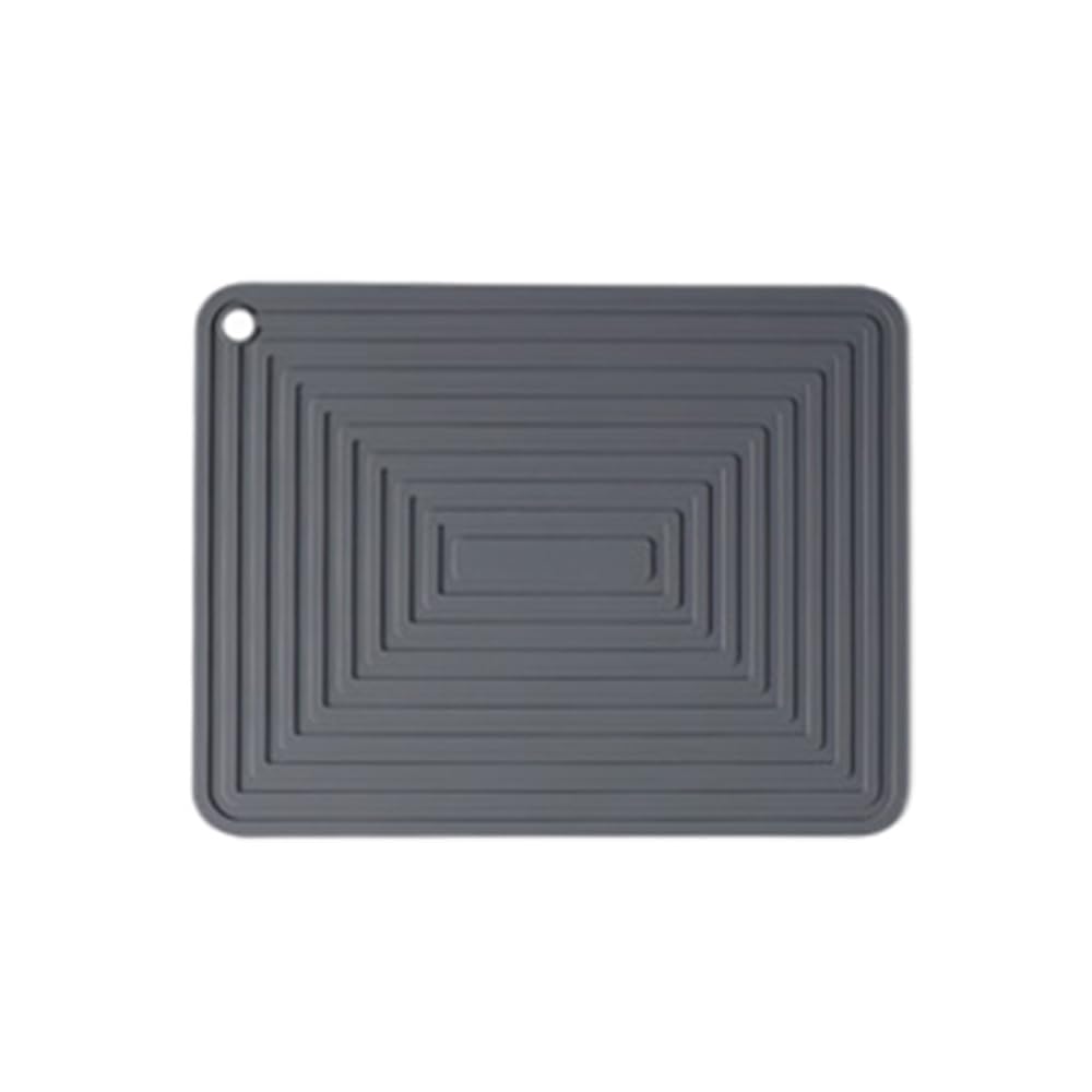 TopHomer Salvamanteles de silicona premium para platos calientes, ollas y sartenes, 4 unidades, color gris