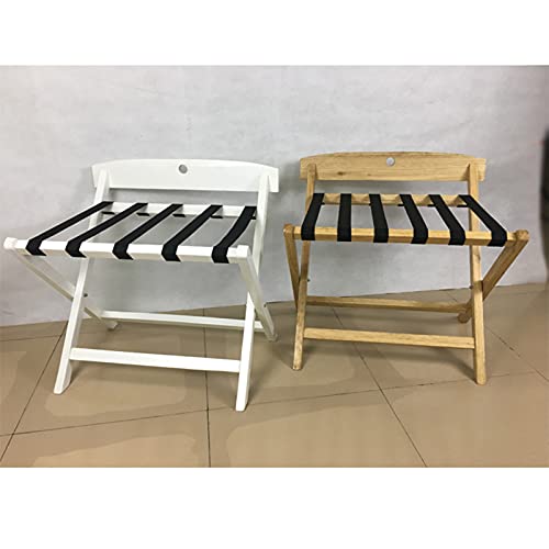 Support à bagages rétro en bois rigide et sangles nylon renforcées