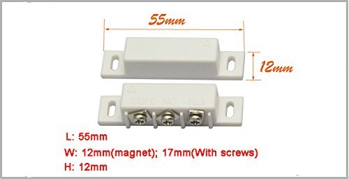 Image of 3 Sets MC-31B Magnetic Reed Switch Normally Open Closed NC NO Door Alarm Window Security