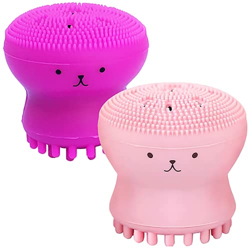 Brosse de nettoyage du visage en silicone, petite brosse de...