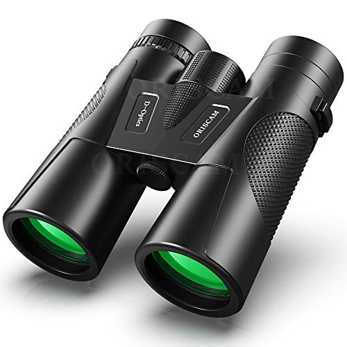 Prismaticos, Prismaticos Profesionales 12x42 Binoculares de Largo Alcance para Caza Observacin de Aves Pasear Teatro Vela