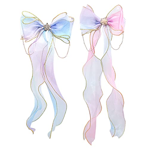 2 lazos para el pelo para niñas, mujeres y mujeres, accesorios para el cabello, pinzas para el pelo, accesorios para el cabello, pinzas para el cabello, clips para el cabello, clips para el cabello Cover