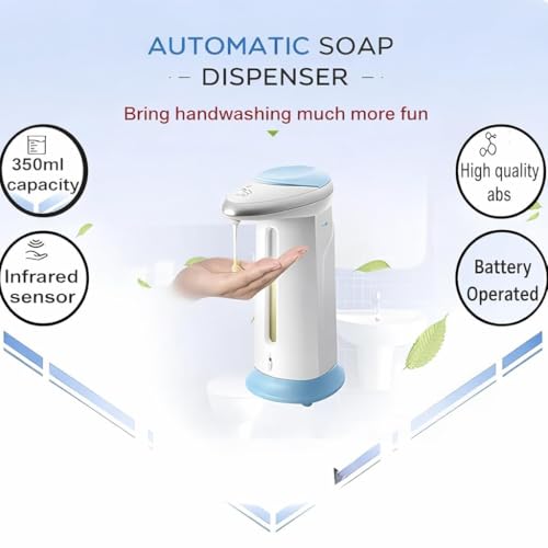 Image of Automatic Soap Dispenser Touchless | Infrared Sensor Liquid Soap Dispenser | Rechargeable /Battery Operated | Waterproof Hand Wash Dispenser for Kitchen & Bathroom (Modal - 6)