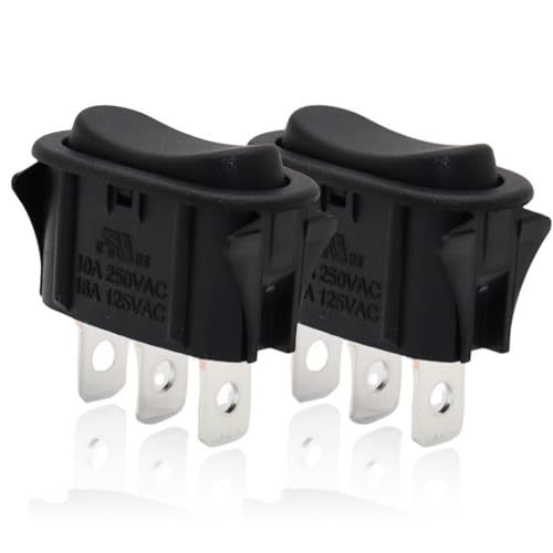 2PCS Range Hood Rocker Switch Compatible with Broan Nutone Replace for SR561117 (Pack of 2)