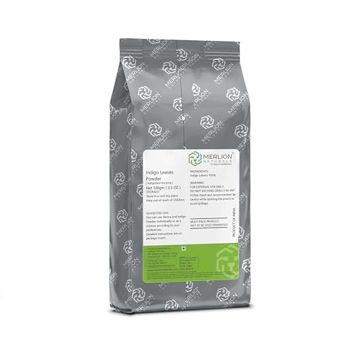Henna e índigo en polvo Merlion Naturals 7 oz pack 2 miniatura 3