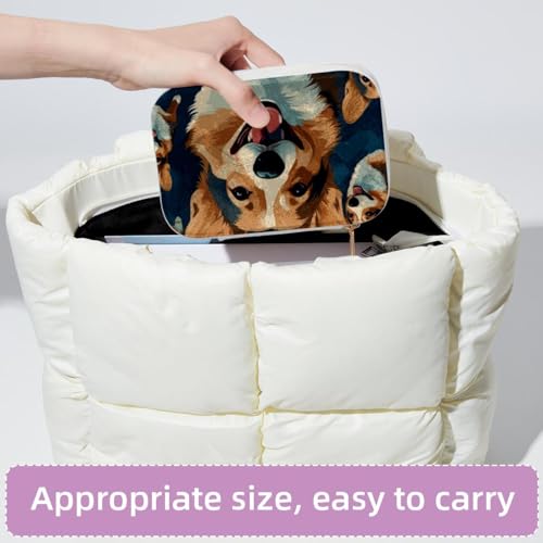 Boîte à bijoux de voyage Corgi pour ne plus emmêler colliers