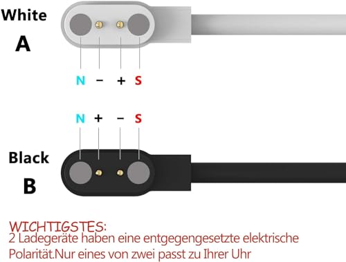 Cargador compatible con reloj inteligente G35 de 1,32 pulgadas, cable de carga USB de repuesto compatible con RUXINGX G35 / BANLVS G35 /XINGHESF G35 Smartwatch Accesorios - imagen 4
