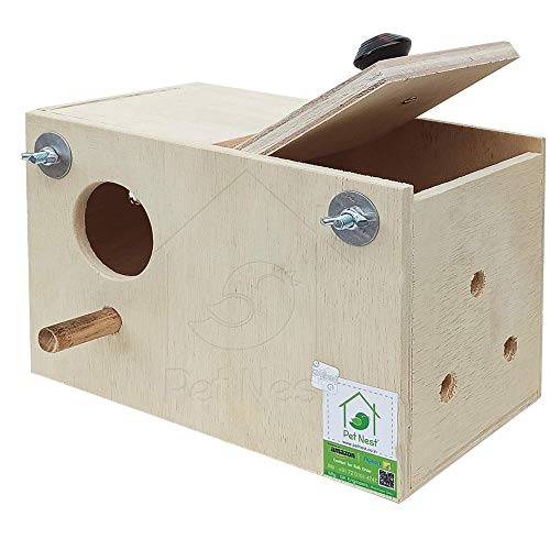 Image of PetNest Standard Budgie Bird and Love Bird breeding nest Box