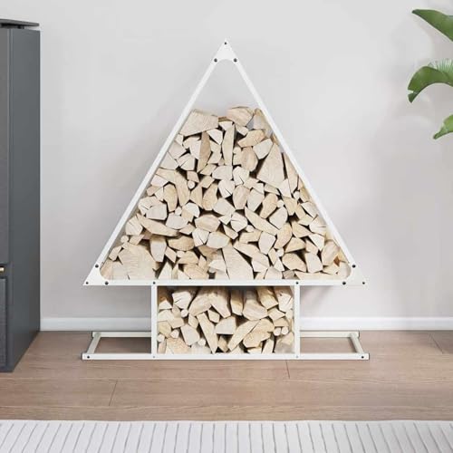 Étagère à bûches de cheminée robuste ATOMSTACK MAKER blanche 80 cm - 3