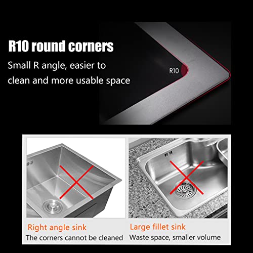 Gold Kitchen Sink, Double Bowl Bar Sink, 304 Stainless Steel Nano-Coated, With Gold Sink Stopper And Drain Strainer, Drop-In Or Undermount, 29.5” X15.7” #TOP5