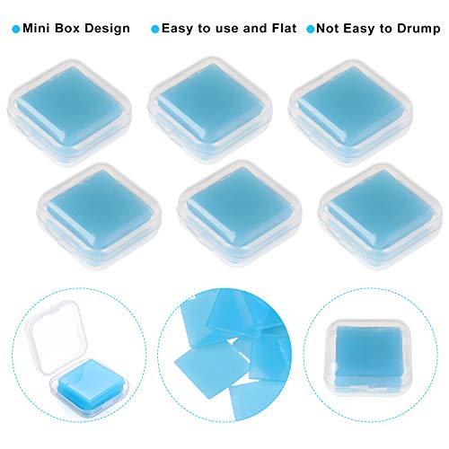 54Pieces Diamond Painting Glue Clay Embroidery Cross Stitch Drilling Mud DIY Painting Wax Organizer Box for Diamond Painting Accessories Nail Tools Blue