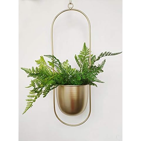 RISEON Boho Gold Metal Plant Hanger Cover