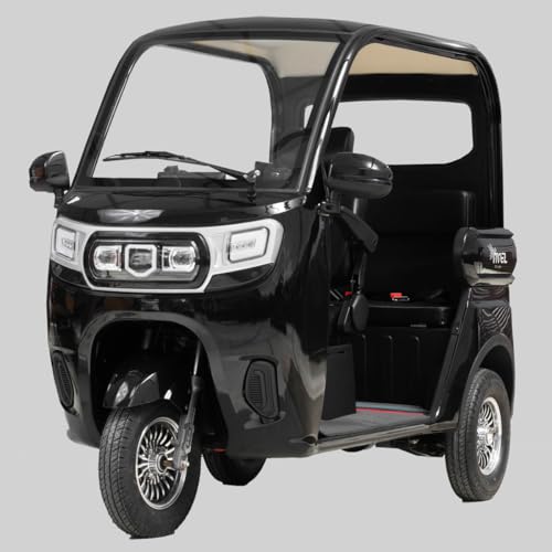 [電動トゥクトゥク]VIVEL (EV TRIKE) 3人乗り ST1500 ブラック 航続65km|ビベルトライク 電気トライク EVトゥクトゥク 電動乗り物 電動自動車 電気バイク [0539]