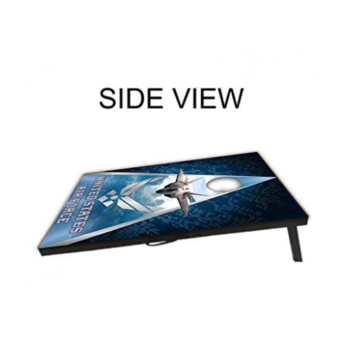Victorystore Cornhole Games - United States Air Force Cornhole Game - Air Force Bag Toss Game - 8 Bags Included - Wooden Boards #TOP4