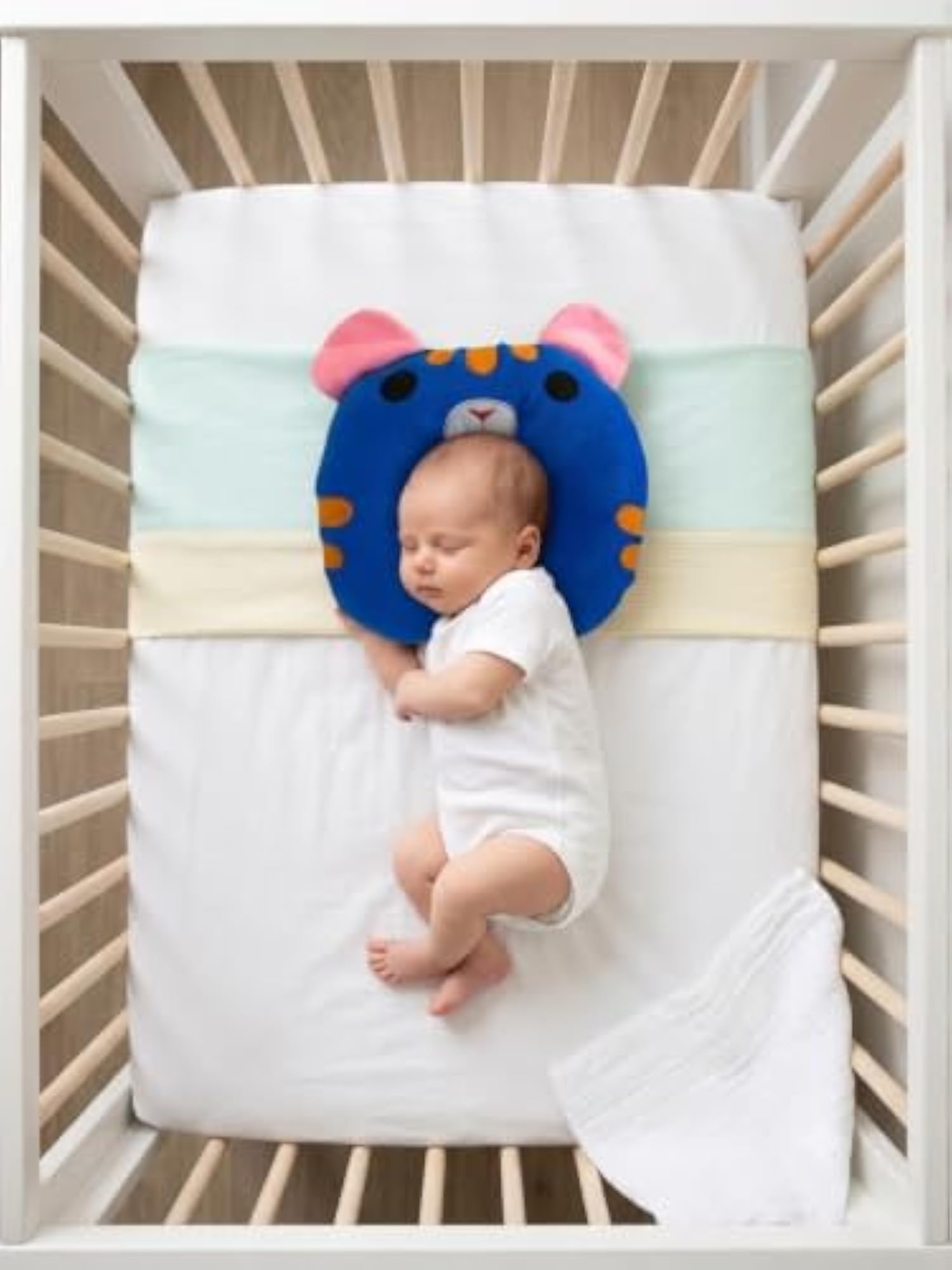 New Born Baby Soft Neck Supporting Pillow, Cute Printed