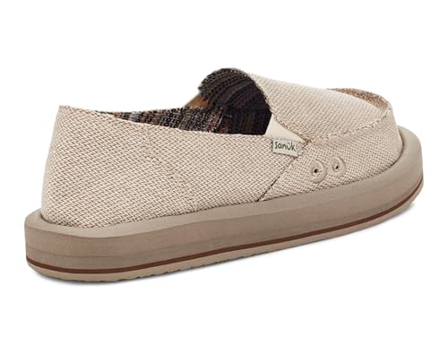 Image of Sanuk Womens Donna Soft Top Hemp Loafers | Womens Shoes | Slip On Shoes for Women | Women's Slip-on Loafers | Memory Foam Footbed