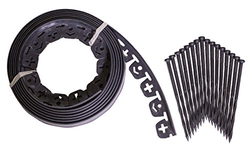 Valley View Innovative Edge No Dig edging 20 feet with EXTRA anchor nails (16 quantity)