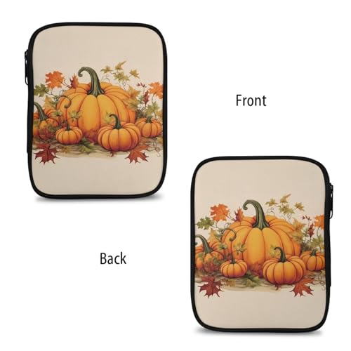 Image of Pumpkin Crochet Hook Case Lightweight Thanksgiving Crochet Organizers and Storage Soft Easy to Clean Travel Outdoors Home