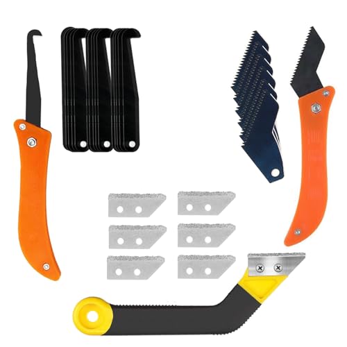 30 Pcs Pro Grout Removal Tool Kit Grouting Tool with Angled Hand Saw