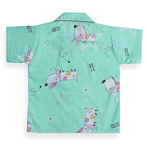 Image of Wish Karo Printed Top & Bottom Pajama Set Night Dress for Boys & Girls-(ND16)