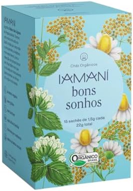 Chá Iamaní Bons Sonhos Camomila Calmante Melissa Orgânicos