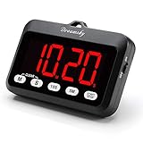 timer til magnetventil Breiter LED Bildschirm und große rote Ziffern: Schöne schwarze Küchenuhr in süßer Retro Form, lebendige große rote Ziffernanzeige für Minuten und Sekunden, können die Uhrzeit auf einen Blick im Raum sehen.