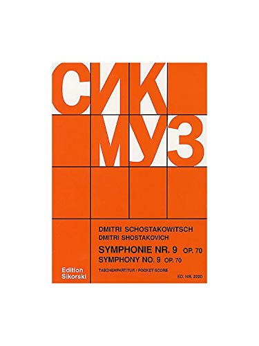Partitions classique CHANT DU MONDE CHOSTAKOVITCH D. - SYMPHONIE N° 9 OP. 70 - CONDUCTEUR DE POCHE Format poche