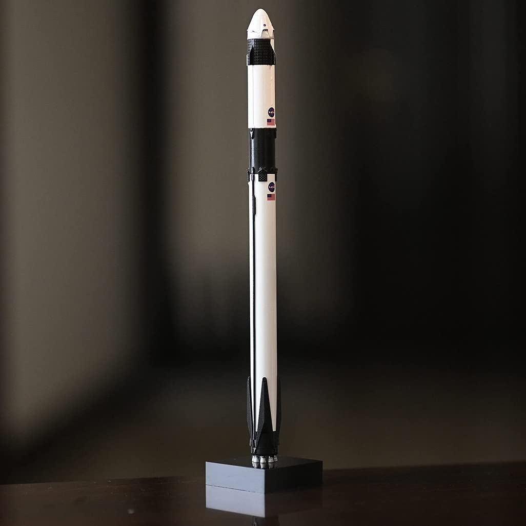 Modello Razzo della Serie Falcon 3PCS, Simulazione 1:233 Modello Razzo Spaziale Falcon 9, Starship Rocket Modello, Un Regalo Gli Appassionati Aerospaziale