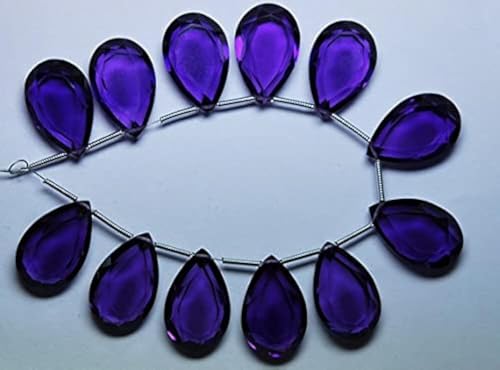 Améthyste violette véritable en briolettes, la pierre de sérénité - 2