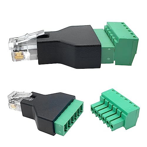 Cz. wtyczka RJ11 na 6 pinów zacisk śrubowy blok bloku adapter do telefonu Cat3 2 - Zdjęcie 6 z 15