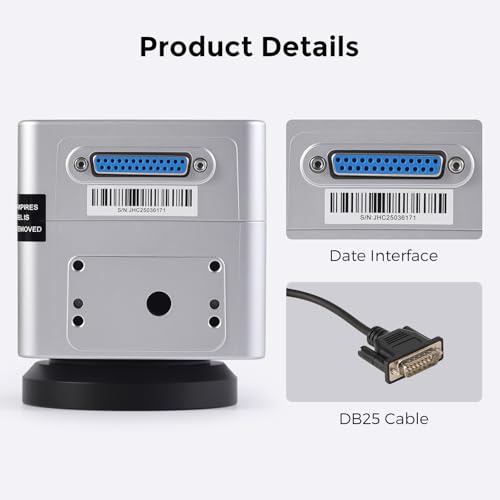 Image of Cloudray Fiber L-as-er Scan Head 1064nm RC1001-V1 Aperture 10mm Galvanometer Scanner with Power Supply for Fiber Marking