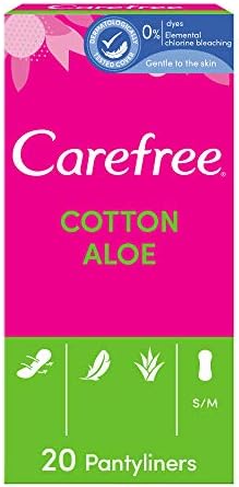 Carefree Panty Liners Breathable Aloe 20