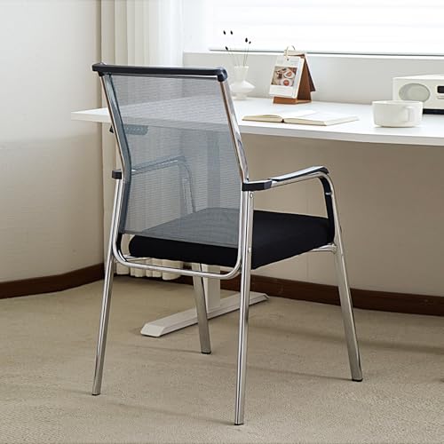 Silla de vestíbulo con asa y reposabrazos para sala de reuniones sin ruedas 8