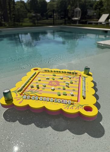Mesa flotante para Mahjong Girl Tribe Co 33” amarilla miniatura 5