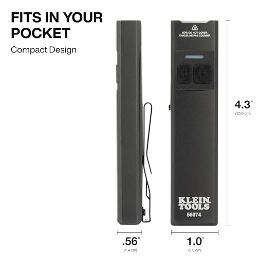 image for KLEIN TOOLS 56074 EDC Pocket Flashlight with Green Laser, Three Bright