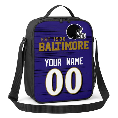 Image of Baltimore Lunch Bag Custom Name and Number Personalized Gifts