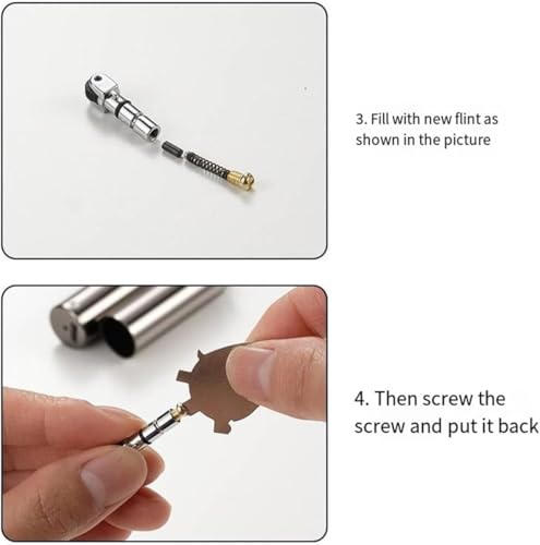 Encendedor recargable 2 en 1 Nunchuck de cobre miniatura 6