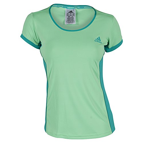 adidas Performance Girls Court Tee, Bright Green, Large