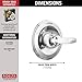 Delta Foundations 13 Series Single-Function Valve Trim Kit, Chrome Handle Set for Shower Faucet System, Chrome BT13010 (Valve Not Included)