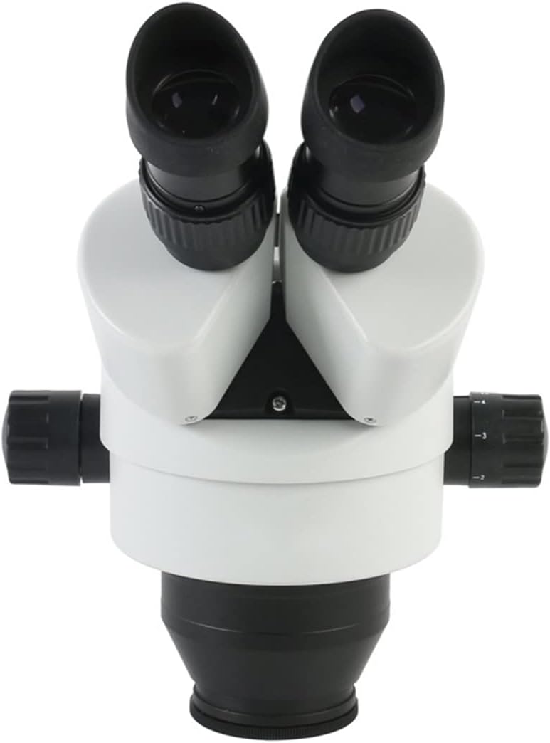ZTBH Microscope Accessories Kit Trinocular Stereo Microscope Head, Continuous Zoom 3.5X 7X 45X WF10X/20+0.5X Working Distance 165 Mm Microscope Slides