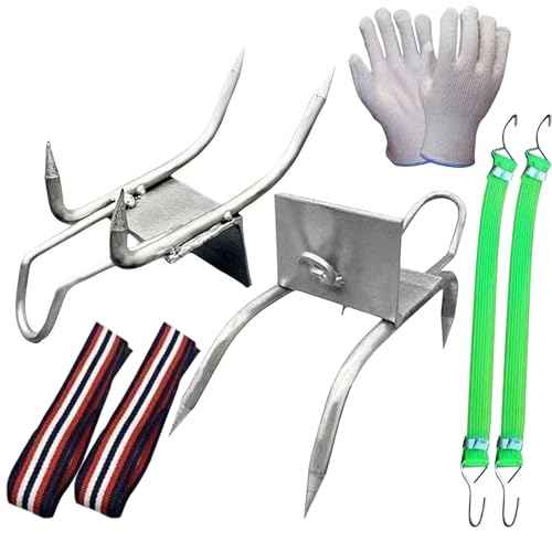 doyandader Zapatos de garras para gato de escalada - Zapatos de garras para escalar árboles | Equipo al aire libre con correa ajustable para adultos adolescentes hombres arbolistas recogiendo doyandader Zapatos de garras para gato de escalada - Zapatos de garras para escalar árboles | Equipo al aire libre con correa ajustable para adultos adolescentes hombres arbolistas recogiendo