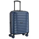 NPLE Krypton - Maleta de mano expandible, 55 x 40 x 20 cm, con TSA, con cremallera expandible 5 cm, 35/41 L, súper ligera 2,4 kg, navy, Bagaglio a mano 55x40x20cm, Krypton