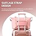 BUBUBABA Luggage 20 Inch Set 3 Piece Luggage Set carry on luggage with wheels for Travel (Rose gold, 3 piece set-20-Inch)