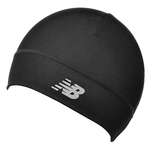 New Balance Lightweight Running/Athletic Skullcap Hat, Beanie, Cap Black