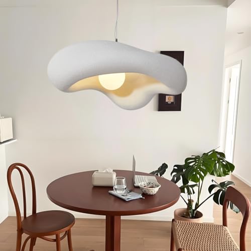 NOCHX Hängelampen Wabi Sabi Stil Polystyrol Anhängerlicht Retro Persönlichkeit E27 Kücheninsel Kronleuchter Für Küchenlampe Schlafzimmer Nordische Lampe Am Bett Pendelleuchte(Weiß,40CM) NOCHX Hängelampen Wabi Sabi Stil Polystyrol Anhängerlicht Retro Persönlichkeit E27 Kücheninsel Kronleuchter Für Küchenlampe Schlafzimmer Nordische Lampe Am Bett Pendelleuchte(Weiß,40CM)