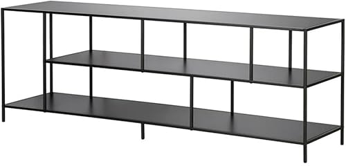 Miniatura 3 de Pemberly Row Moderno soporte de TV de maderametal para televisores de hasta 70" en negro