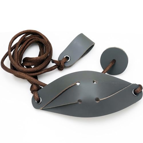 One Outfit Shepherd Sling Handmade Leather Throwing Old-Fashioned Slingshot Rock Sling (One Outfit)