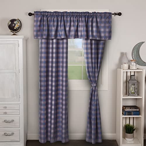 Virah Bella Country Plaid Window Curtains Set - Mountain Check