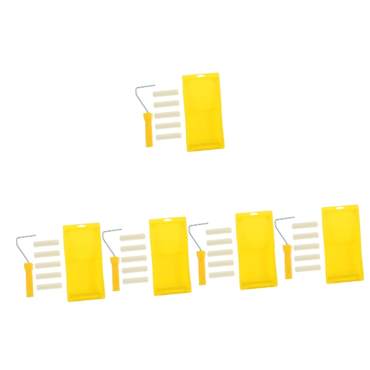 Kit de rouleau de peinture SHINEOFI avec bac et pinceaux pour rénovation maison